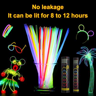 Yousheng Bright Glow Sticks Bulk 8 Inch Glow In The Dark Light Up Sticks Party Favors Neon Party Glow Necklaces And Bracelets with Connectors