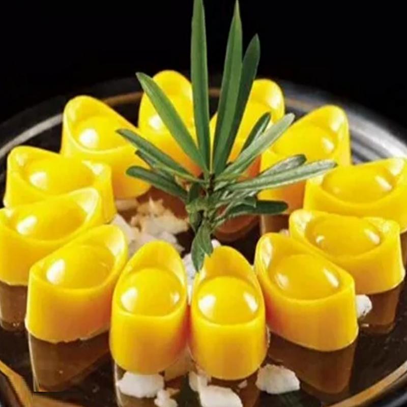 DIY Glück Reichtum 3D Yuanbao Form Kunststoff Gelee Handgemachte Sugarcraft Form Mousse Kuchen Pudding Schokoladenform Backen