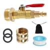 Winterizing Kit Blowout Adapter Sprinkler Wintering Blowout Adapter with 1/4'' Quick Connect Plug 3/4" GHT Thread