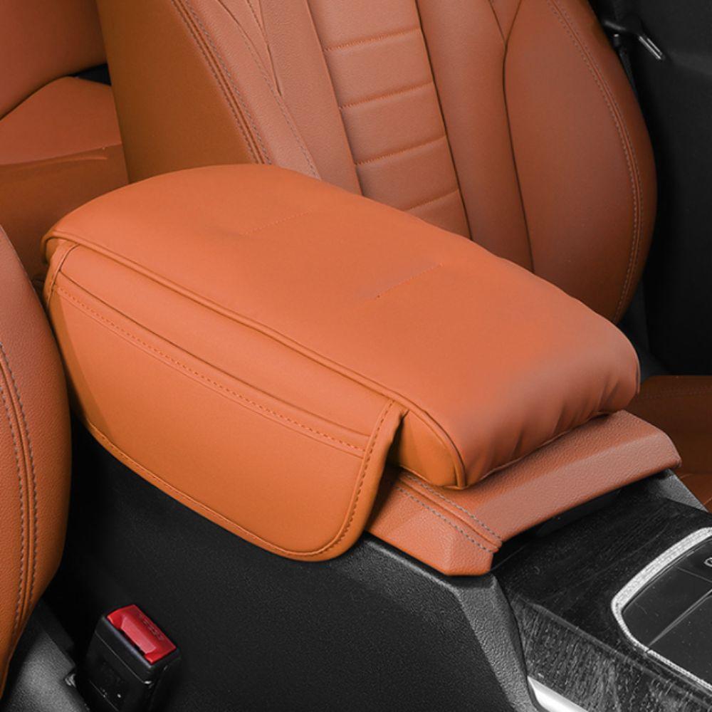 PU Leather Center Console Storage Luxury Style Armrest Pad Arm Rest Expander  Driving Comfort