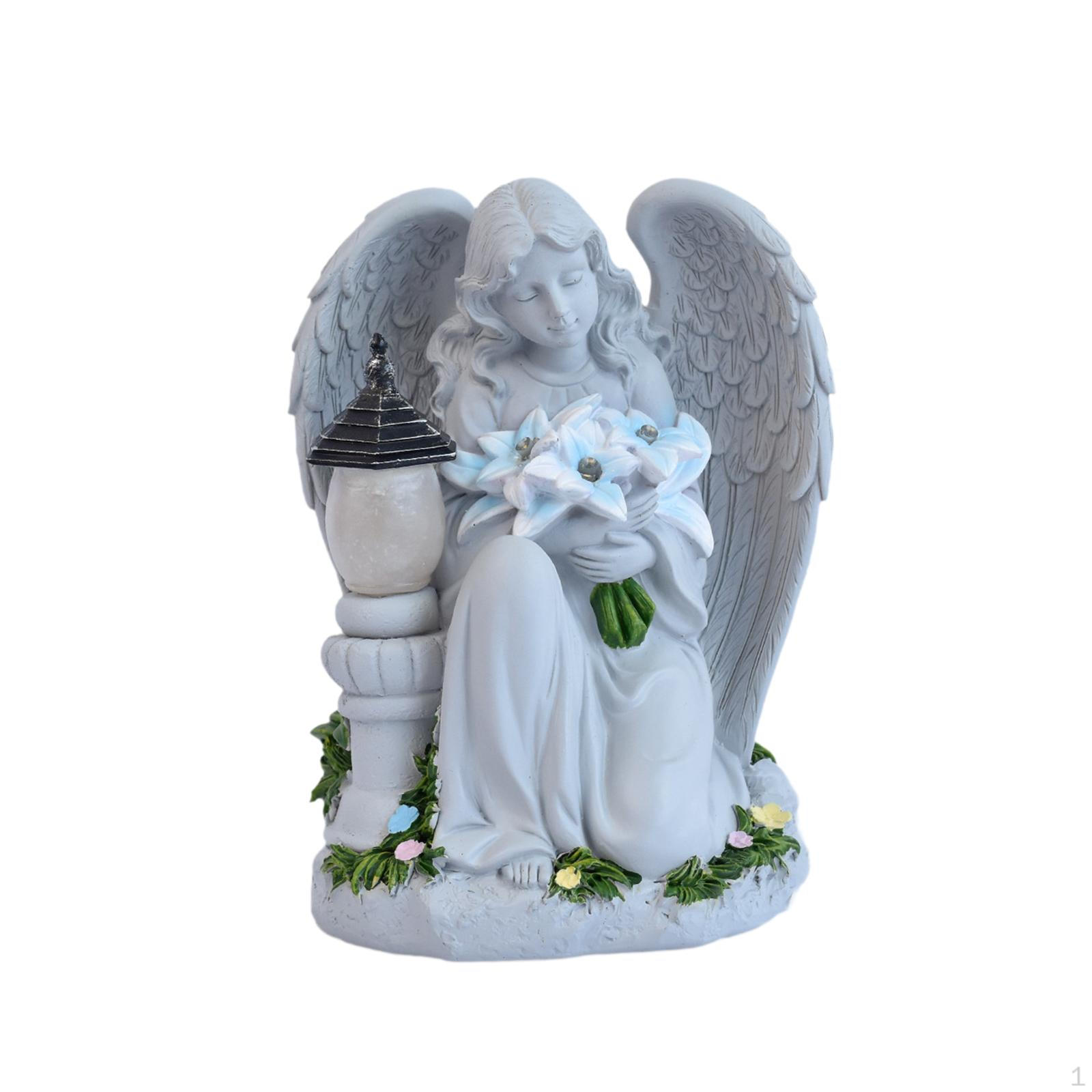 

Garden Angel Statue, Decorative Resin Figurines for Outdoor Use, Gifts Mom, Grandma, Kneeling