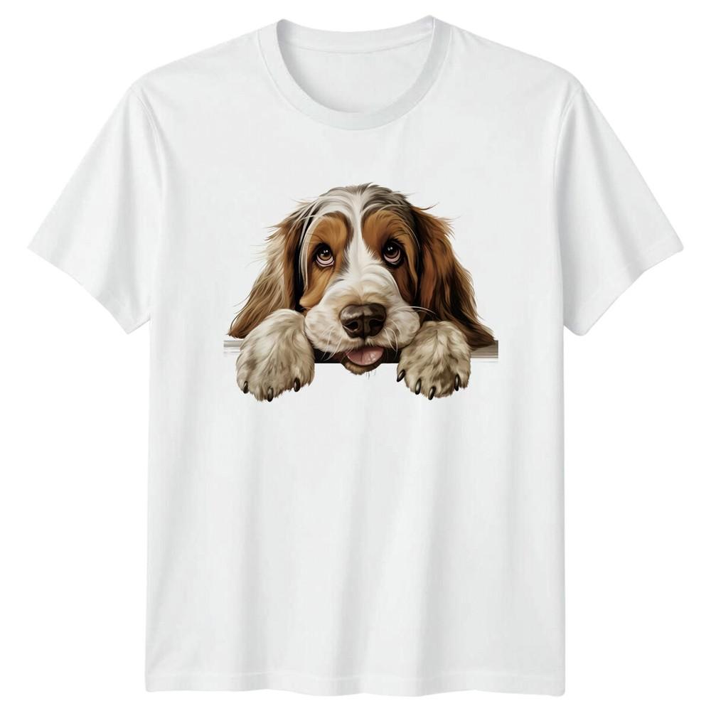 Cute Dog Peekaboo TShirt Puppy Pet Lover Tee S