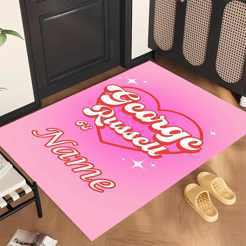 George Russell (5) Covor de birou personalizat cu nume Decor elegant pentru sufragerie, dormitor, bucătărie