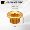 uxcell Set of 2 Crank Cover Screw M18 Aluminum Alloy