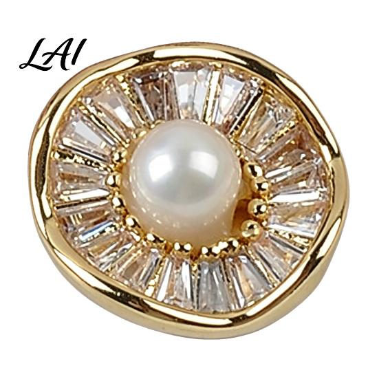 No Damage Scarf Button Faux Pearl Magnetic Pin Sew Safety Secure Pin for Shirts Sweater Reusable Clothing Decorative Brooch Anti Exposure Buttons
