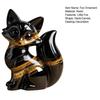 Little Fox Figurine Hand-Carved Healing Guardian Fox Statue Lucky Animal Sculpture Home Office Desktop Decoration Ornament