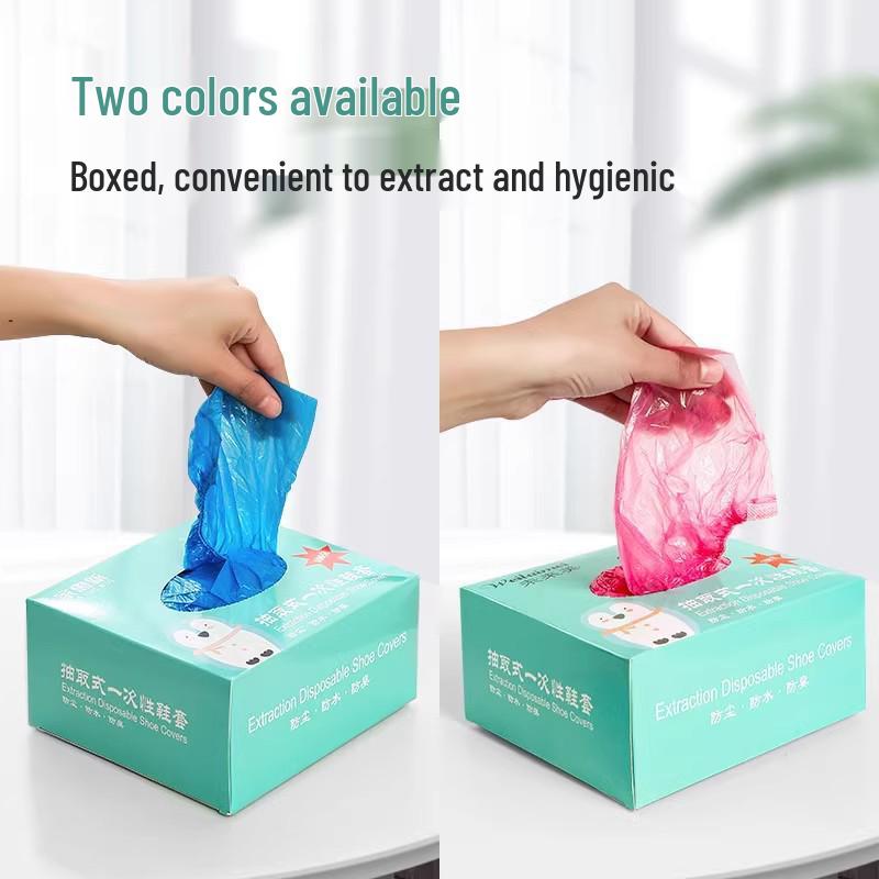 Waterproof Non-Slip Reusable Shoe Covers for Indoor Use - Durable & Thickened Overshoes for Students