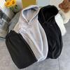 2-teiliges Sportanzug-Set für Herren, langärmelig, mit Kapuze und Kordelzug, große Taschen, einfarbiges Jogginghosen-Set, vielseitige Sportbekleidung