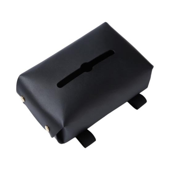 

Отличная большая емкость из искусственной кожи бумажная коробка подвесного типа тканевое украшение для салона автомобиля для дома чёрный