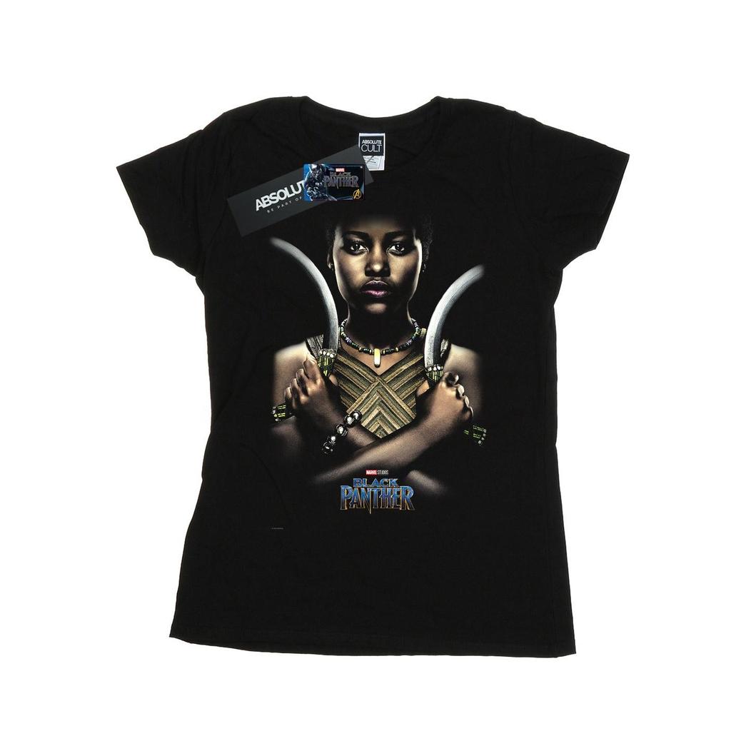 Marvel Womens/Ladies Black Panther Nakia Poster Cotton T-Shirt