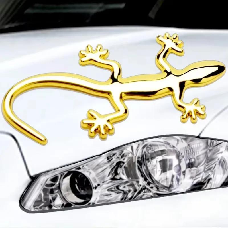 1PC 3D Plastic Gecko Lizard Decal Waterproof Car Truck Sticker Lizard Gecko Decal Badge Emblem Decor Car Accessories