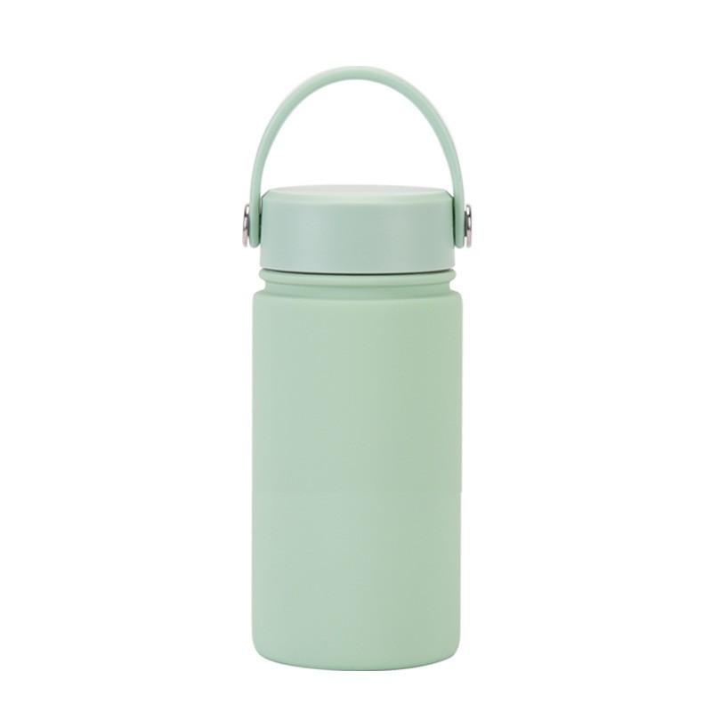 350ml Stainless Steel Vacuum Insulated Sports Water Bottle With Carry Loop 316 Inner Liner Leakproof Flip Cap
