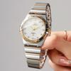 Elegante Strass Damen Uhren Luxus Edelstahl Armband Damen Quarz Armbanduhr Mädchen Uhr Reloj Mujer(Ohne Box)