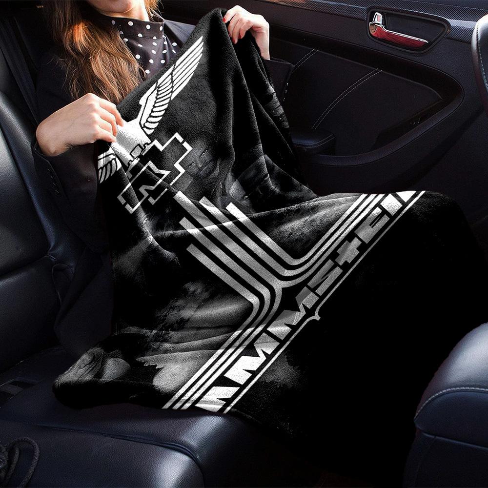 1pc RAMMSTEIN MUSIC Soft Flannel All Season Throw for Home, Office, Outdoor UseDurable Comfort Soft Warm Throw for Home