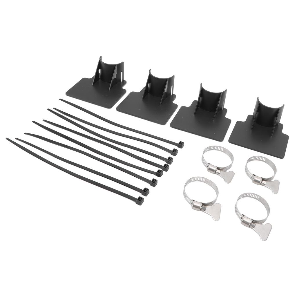 4 Sets Swimming Pool Pipe Holder Prevent Pipe Slip Cable Ties Stainless Steel Hose Clamp Swimming