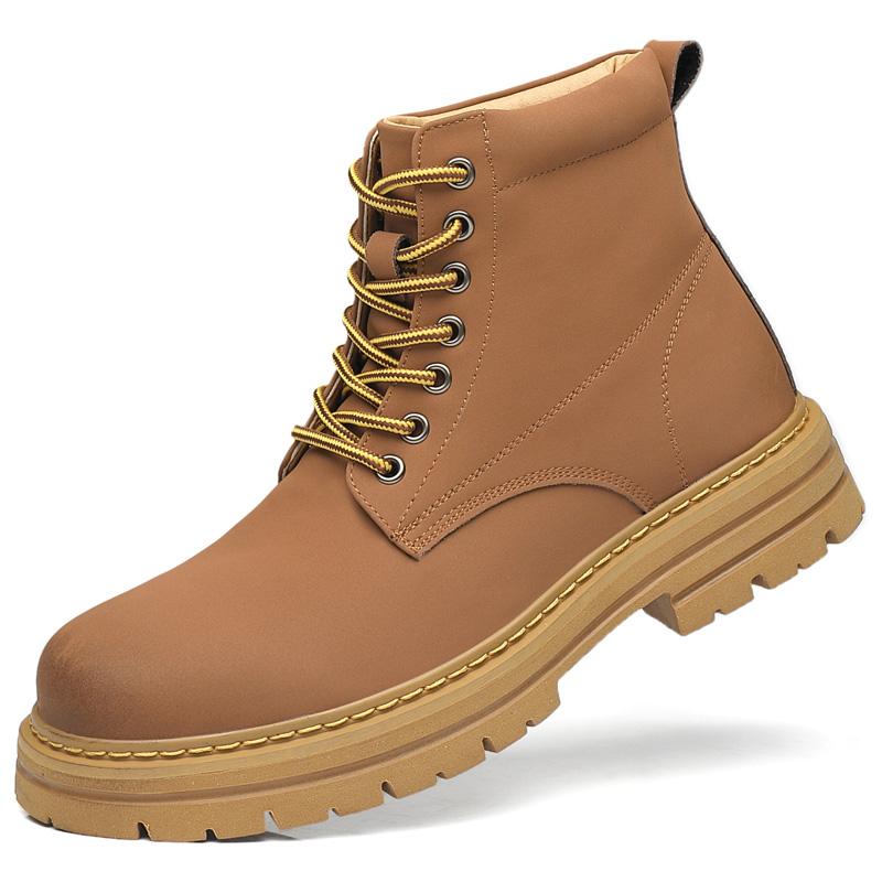 Modische Lässige Herren High-Top Lederschuhe Modischer minimalistischer Designer-Stil Täglich Büro Outdoor-Party Motorrad Erwachsenenschuhe