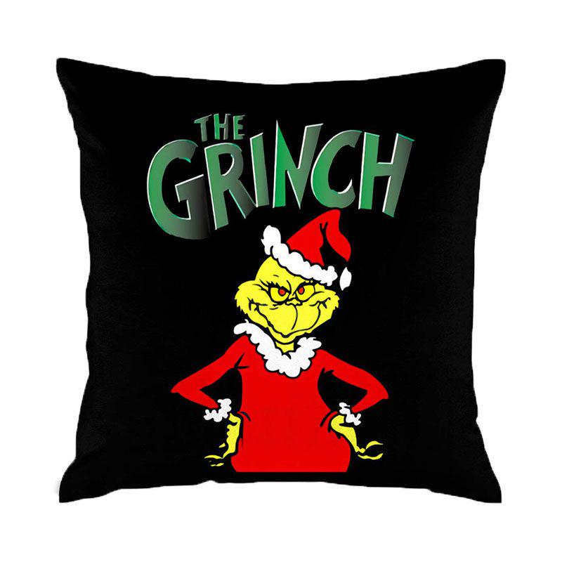 Cozy Grinch 3d Printing Christmas Pillow Case In Super Soft Peach Skin For Festive Sofa Decor