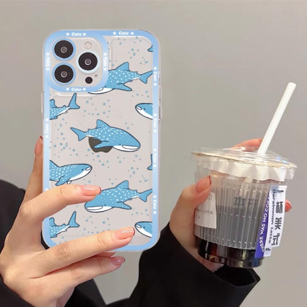 Cute Shark Phone Case For Redmi 7 8 9 A For Redmi Note 5 7 8 9 10 11 Pro Max 4G 5G Funfas