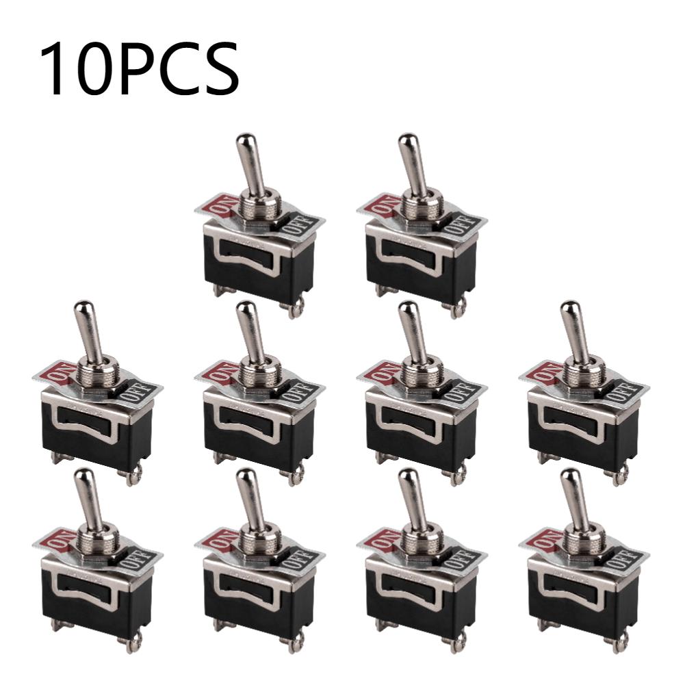 Car Boat Rocker Toggle Switch Waterproof Heavy Duty Rocker Toggle 2Pin Metal Boot Cap Cover SPST ON/Off Switch for Car/RV/Marine