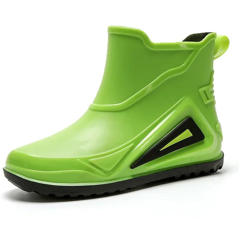 Fishing Shoes Men 2025 New Outdoor Non-slip Light Hiking Shoes Shaxi Fishing Rain Boots Durable Waterproof Rubber Fishing Shoes
