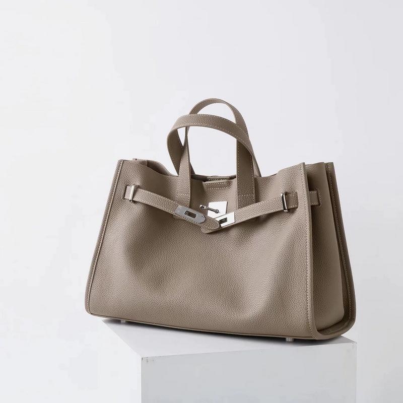 

The First Layer of Cowhide Modified Casual Tote Bag (S12-52764) 38x15x24cm