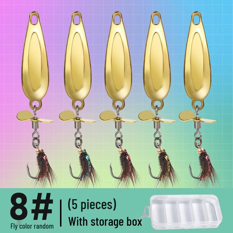 Micro Sequins Casting Iron Fly Fishing Hook Set for Minnows, White Stripes, Crucian Carp, and Freshwater Fish Lures