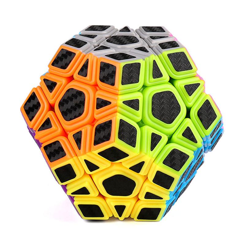 Moyu Mofangjiaoshi 3x3 Meilong Megaminx Magic Cube Carbon Fiber Stickers Dodecahedron Neo Speed Magic Cube Twist Educational Toy