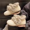Damenpelz eine dicke Sohle erhöhend Winter leichte gepolsterte warme Schneestiefel rutschfest tragbar lässige Sneaker Baumwollstiefel