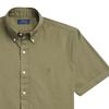 Polo Ralph Lauren SS22 Solid Color Polo Collar Single-Breasted Short Sleeve Shirt Men Shirts Military-Green MNPOWOV1N820492-300