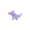 Sun Lemon Fluffies Rainbow Triceratops Plush Toy Light Purple 14x32x23cm Cute Dinosaur for Kids