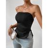 New Summer Casual Temperament Slim Fit Sexy Vest T-Shirt Sleeveless Suspender Versatile Top Strapless Women