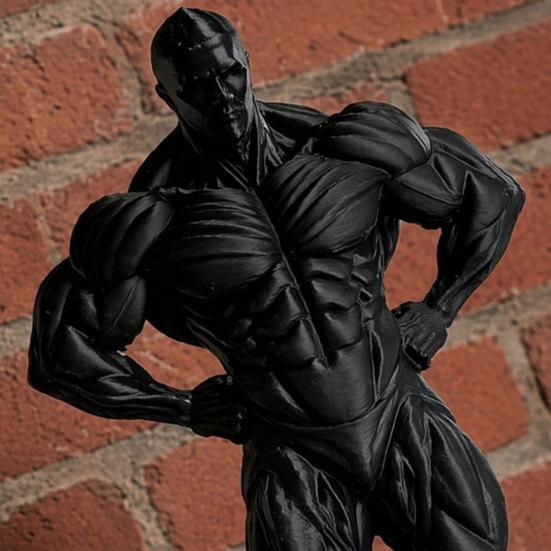 Figurka Mięśniaka Drukowana w 3D, Zabawna Muskularna Rzeźba na Biurko, Kolekcjonerska Statua Siłowni Fitness, Prezent dla Mężczyzn, Kulturystów