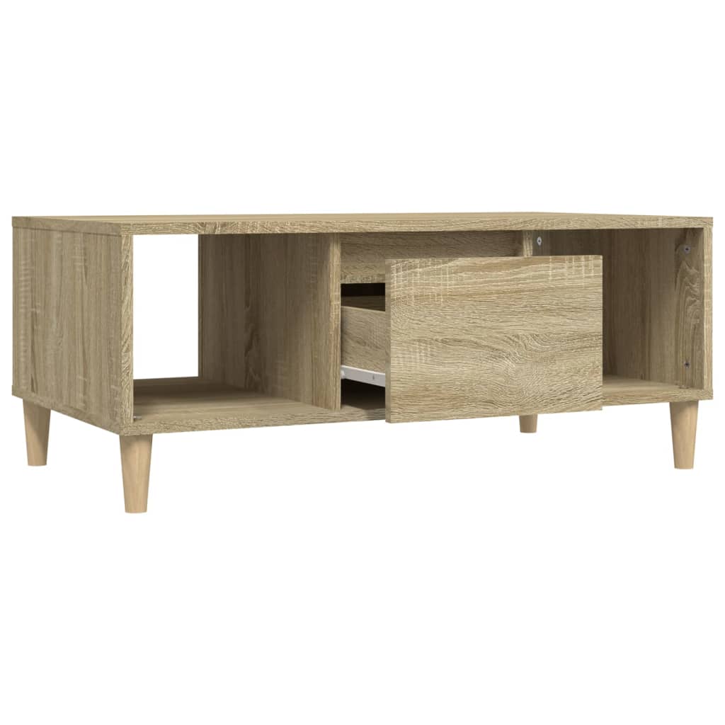  Coffee Table, Sonoma Oak 90x50x36.5 Cm Wood-based Material
