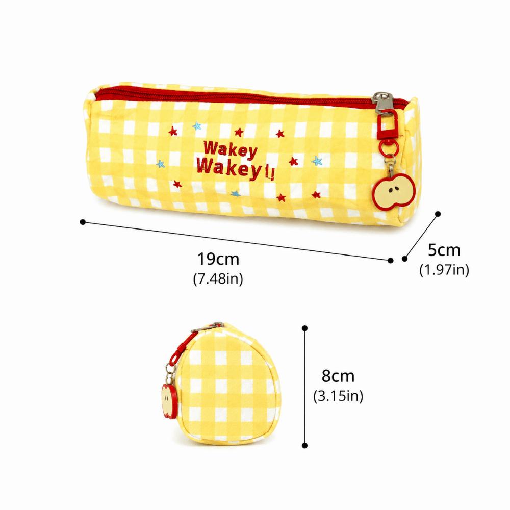 Embroidered Pencil Case Large Capacity Stationery Bag Durable Stationery Pouch  Students Gift