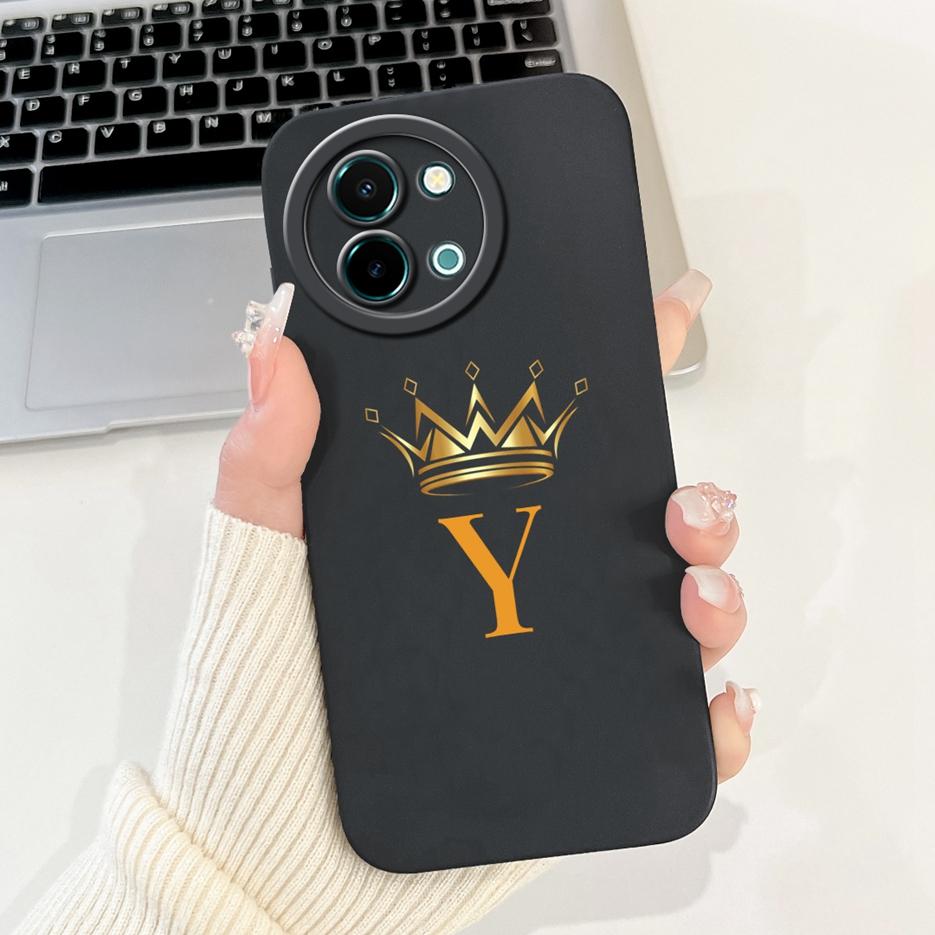 For Vivo Y38 5G Case Vivo Y58 V2355 Cute Letters Cover Full Cameras Protection Phone Case For Vivo Y58 Y 38 VivoY38 VivoY58 Bags