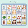 Montessori Counting Game for Preschool Children Fruit Animal Learning Hand Game Number Matching Toy Set for Kids