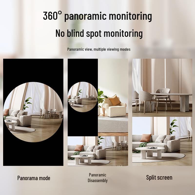 V380 Indoor Panoramic VR Fisheye Wireless Full-Color HD Night Vision Security Camera