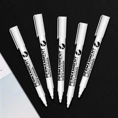 Hoogglans witte marker, Enkel, Sneldrogend, Waterdicht, Vervagingsbestendig, Sterke Dekking, Grote Capaciteit, Handig