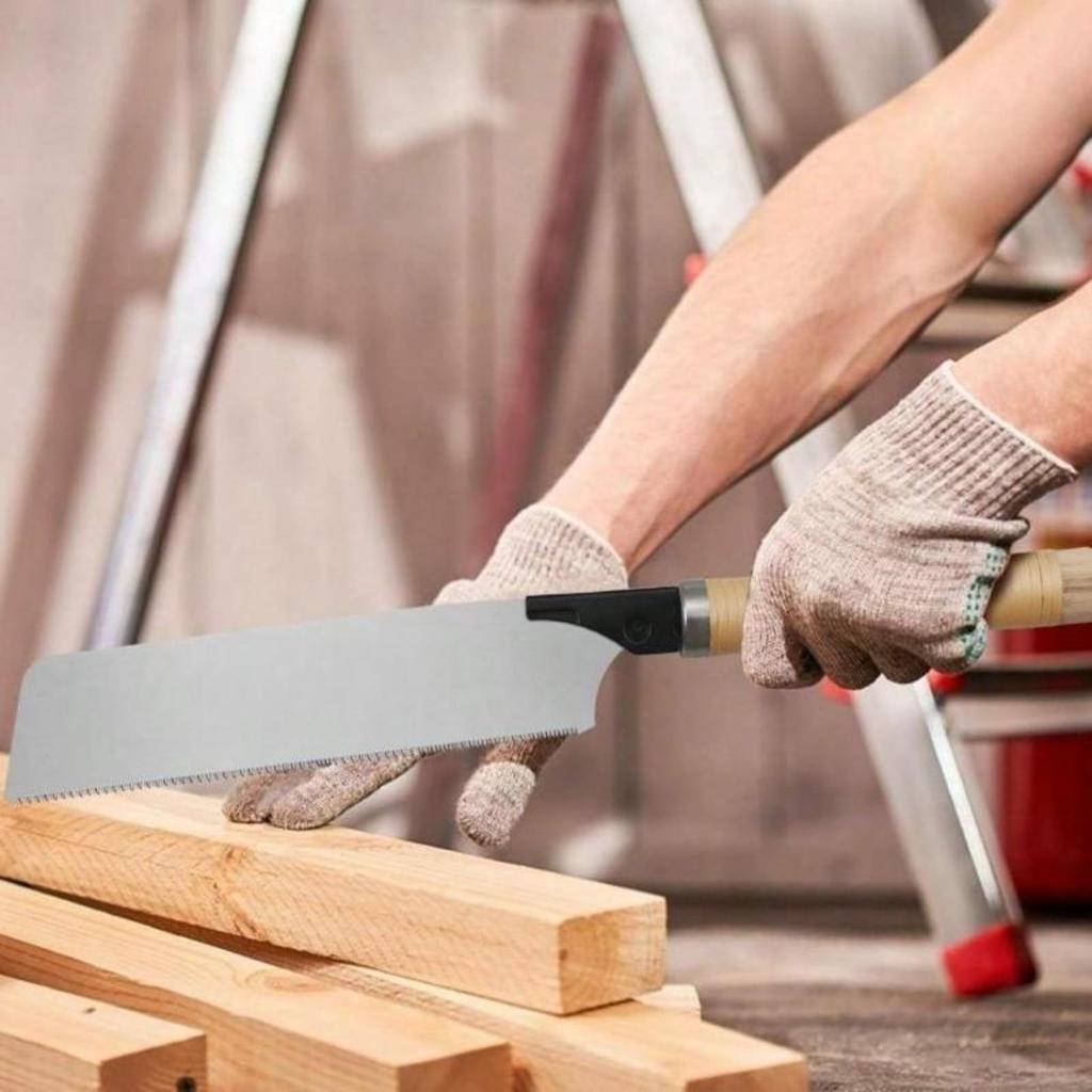 Japanese Hand Saw 10 Inch Pull Saw 17 TPI with Detachable Blade Wood Saw for Woodworking Gardening