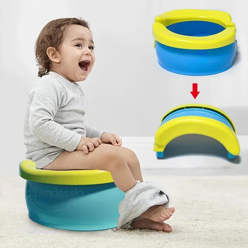 Inodoro para niños Inodoro plegable tipo banana Inodoro para bebé para coche Inodoro para bebé Inodoro Lavabo portátil para niños Sin limpieza Turismo al aire libre