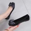 Spring Summer Shoes Women Flats Soft Comfortable Shoes Butterfly Knot Office Lady Shoes Black Pink Red Plus Size 42