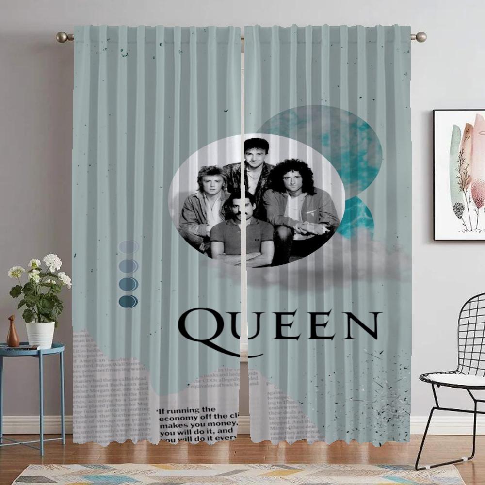 Kitchen Curtains for Bedroom Queen Partition Home Interior Curtains 2 Pieces Living Room Curtain Halloween Decoration Shades