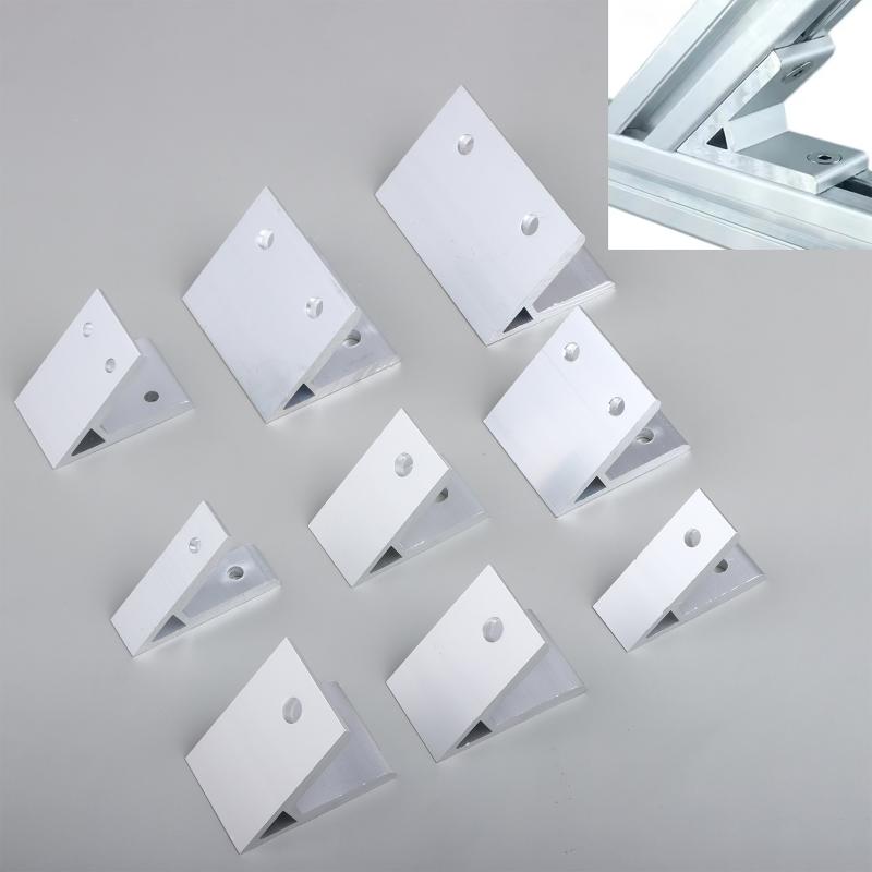 2020 3030 4040 4545 5050 6060 Winkelverbinder-Set 2 Stück 45 Grad Aluminium-Winkelverbinder für Möbelbau