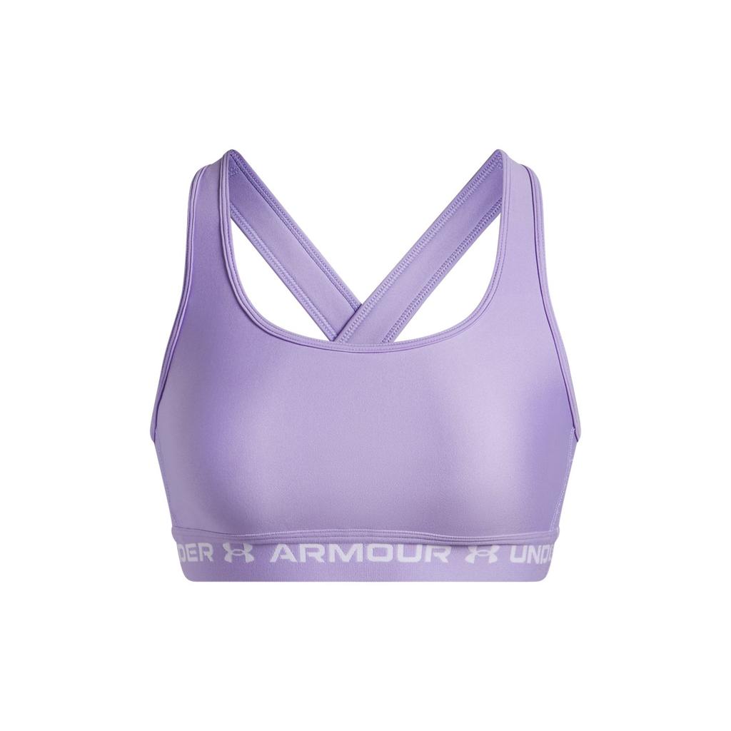 Under Armour Crossback Medium Intensity Training Breathable Comfortable Sports Bra Women Underwear Light-Purple 1361034-538
