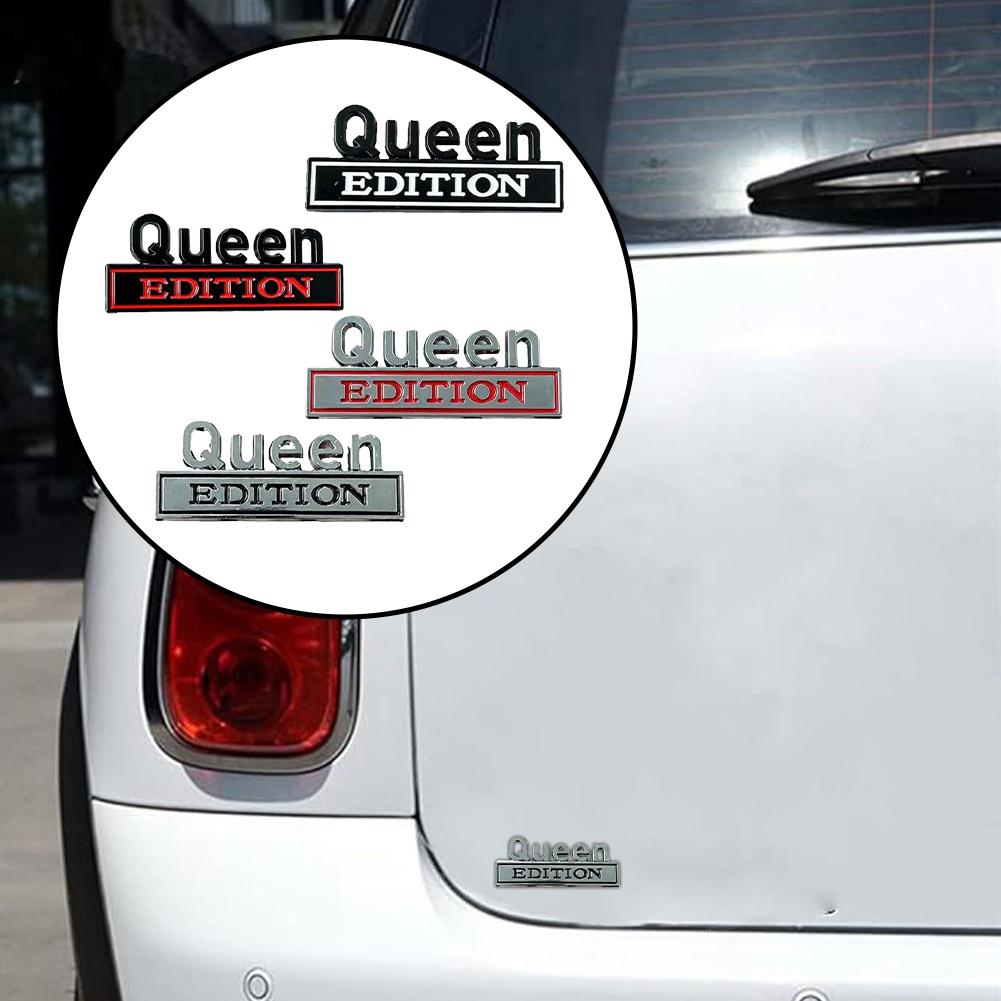 3D Queen EDITION Emblem Funny Sticker for Car Truck Spare Door for Universal Vehicle SUV, Motorcycle