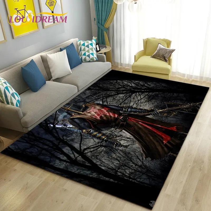 Knight Templar Cavalier Crusaders Game Area Rug Large,Carpet Rug for Living Room Bedroom Sofa Doormat Kitchen,Non-slip Floor Mat