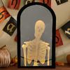 Yousheng Halloweenowe Lustro Ducha LED Nawiedzone Lustro z Hologramem Szkieletu na Halloweenowe Materiały Imprezowe Dekoracja Wewnętrzna Sypialni Kuchni