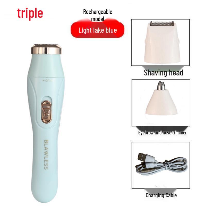 Multifunctional Electric Shaver: 3-in-1 Eyebrow Trimmer, Hair Clipper, Nose Trimmer, Rechargeable Razor