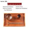 Chinese Style 5-Piece Wooden Serving Tray Set