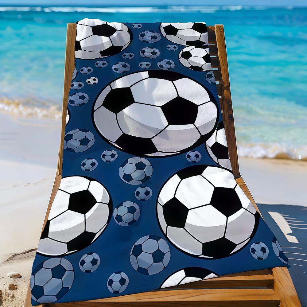 Fußball Handtuch Sport Schnelltrocknend Reise Camping Sandfest Weich Leicht Groß Strandtuch